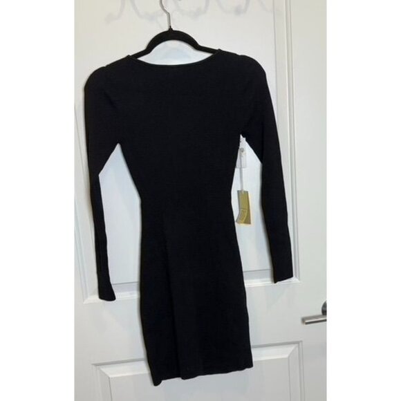 Artrizia‎ Wilfred Free Black Cut-Out Long Sleeve Mini Dress S Goth Witchy - Picture 8 of 11